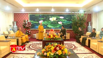 CATP tiếp đoàn Giáo hội Phật giáo thành phố Hà Nội chúc Tết