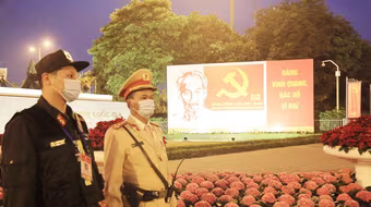 Cảnh sát cơ động Hà Nội huy động tối đa lực lượng bảo vệ Đại hội Đảng 