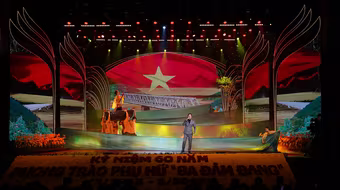 Xúc động đêm nghệ thuật tái hiện bức tranh lịch sử về phong trào phụ nữ "Ba đảm đang" 