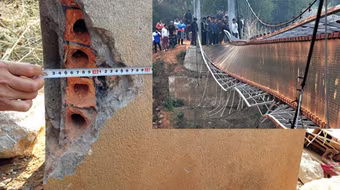 Thông tin mới nhất vụ trụ cầu treo Chu Va 6 độn gạch