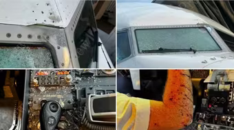 Máy bay Mỹ chở 140 người va chạm với vật thể bí ẩn giữa không trung