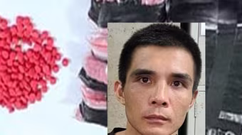 Đối tượng vận chuyển 1.000 viên hồng phiến sa lưới 