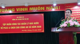 Công an cơ sở phải tinh thông công tác quản lý Nhà nước về phòng cháy và cứu nạn 