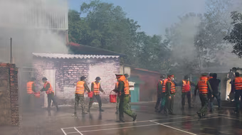 Diễn tập ứng cứu phòng chống thiên tai và tìm kiếm cứu nạn 