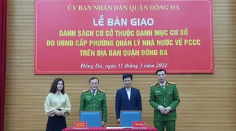 Bàn giao cơ sở thuộc diện quản lý nhà nước về phòng cháy, chữa cháy cho cấp phường 