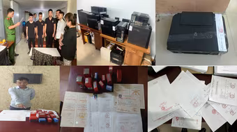 Triệt phá đường dây làm giả con dấu, tài liệu của cơ quan, tổ chức
