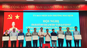 Bàn giao phương tiện phòng cháy, chữa cháy cho 23 điểm chữa cháy công cộng