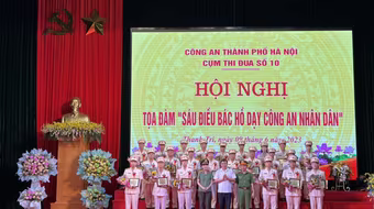 Cụm thi đua số 10, Công an thành phố Hà Nội thiết thực học tập “Sáu điều Bác Hồ dạy”