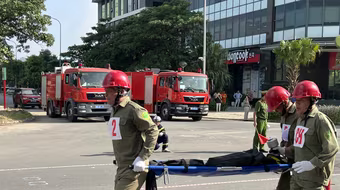 Trên 150 vận động viên tranh tài chữa cháy, cứu nạn, cứu hộ