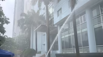 Thực tập phương án chữa cháy, cứu nạn - cứu hộ tại tòa nhà Sông Đà 9