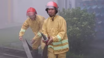 Diễn tập phương án chữa cháy và cứu nạn, cứu hộ tại khu công nghiệp Quang Minh