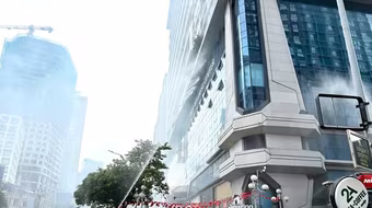 Kiểm tra, đánh giá việc phối hợp thực tập phương án cứu nạn, cứu hộ tại tòa nhà Star City