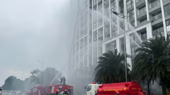 Thực tập phương án chữa cháy và cứu nạn, cứu hộ tại toà nhà Vinhomes Symphony