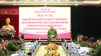 Công an Hà Nội quyết tâm thực hiện các nhiệm vụ, chỉ tiêu công tác phòng, chống tội phạm