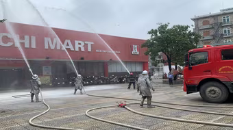 Diễn tập cứu nạn, cứu hộ tại siêu thị Lan Chi Phú Xuyên