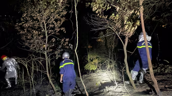 Đội Cảnh sát phòng cháy, chữa cháy khu vực số 27 phòng ngừa cháy rừng mùa hanh khô