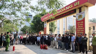 Kiểm tra, hướng dẫn cơ sở thuộc diện quản lý phòng cháy tại xã Quảng Bị