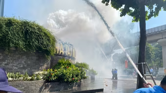 Toà nhà Thiên niên kỷ thực tập phương án chữa cháy và cứu nạn, cứu hộ