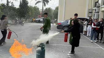 Tập huấn, tuyên truyền về công tác phòng cháy, chữa cháy cho hơn 600 học viên