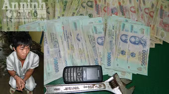 Leo cột anten trộm 60 triệu đồng của chủ