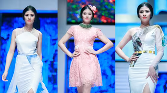 Hoa hậu Ngọc Hân “diện” thời trang do chính mình thiết kế