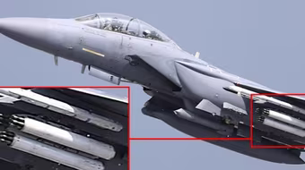 Tiêm kích F-15 mang 42 tên lửa giá rẻ APKWS II để chống máy bay không người lái