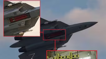 Nga lần đầu 'khoe' tên lửa siêu thanh Kh-58UShK trong khoang vũ khí tiêm kích Su-57