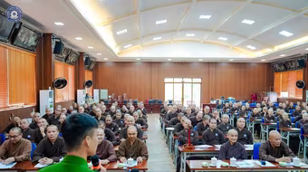 Nâng cao kỹ năng thoát nạn, phòng cháy đối với tăng ni, phật tử trường hạ Đại Từ Ân