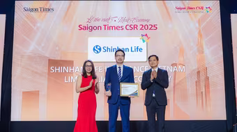 Shinhan Life Việt Nam nhận danh hiệu "Doanh nghiệp vì cộng đồng" năm thứ hai liên tiếp