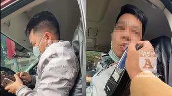 Kiểm tra, phát hiện lái xe ô tô vi phạm nồng độ cồn chiều 30 Tết