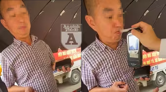 [CLIP] Nồng nặc mùi rượu bia, lái xe nói lý do 'hài hước' tại chốt 141