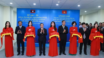 Bàn giao trụ sở cho Cơ quan đại diện Bộ Công an nước Cộng hòa Dân chủ nhân dân Lào tại Việt Nam
