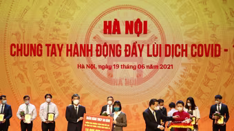 Geleximco và ABBANK trao 20 tỷ đồng đóng góp cho Quỹ vaccine phòng Covid-19 