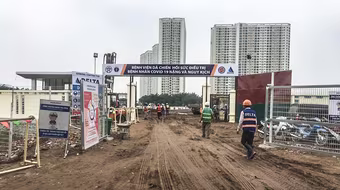 “Tạo hạ tầng tốt thi công bệnh viện dã chiến điều trị bệnh nhân Covid 19 là quyết tâm lớn của quận Hoàng Mai”