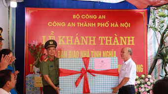 Niềm vui lớn đến với gia đình người thương binh Công an nhân dân