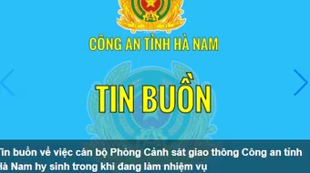 Một chiến sỹ CSGT tỉnh Hà Nam hy sinh trong khi làm nhiệm 