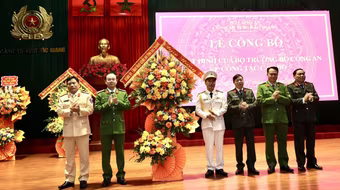 Bổ nhiệm tân Phó Giám đốc Công an tỉnh Bắc Giang