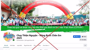 Cảnh báo giả mạo giải chạy thiện nguyện "Nâng bước chân em"