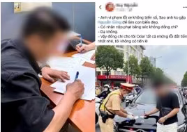Nam thanh niên sử dụng AI đăng tải thông tin sai sự thật về lực lượng Cảnh sát giao thông 