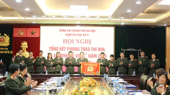 Cụm thi đua số 5 đóng góp quan trọng vào thành tích chung của Công an thành phố Hà Nội