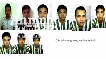 Các đối tượng đua ôtô sắp hầu tòa