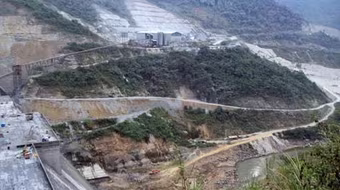 Thuỷ điện Bản Vẽ có nguy cơ bị vùi lấp vì mưa lớn và lở đất