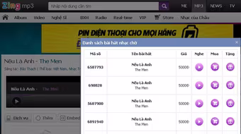 Tải nhạc chờ mạng MobiFone trực tiếp trên Zing Mp3