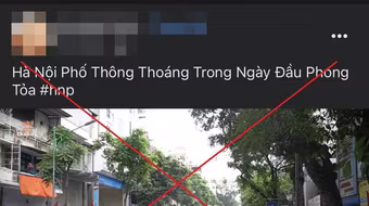 Đăng tin sai sự thật Hà Nội bị phong tỏa, một trường hợp bị phạt