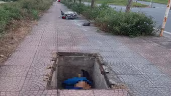 Điều tra vụ người đàn ông đi xe máy ngã xuống hố cáp ngầm tử vong