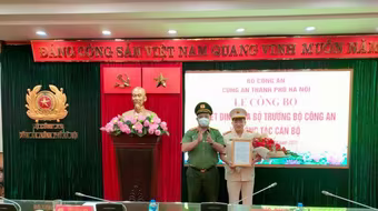 Công bố quyết định điều động tân Chánh thanh tra Công an Hà Nội