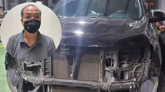 Tạm giữ tài xế đâm rồi kéo lê 2 mẹ con đi xe máy cả trăm mét trong đêm mưa