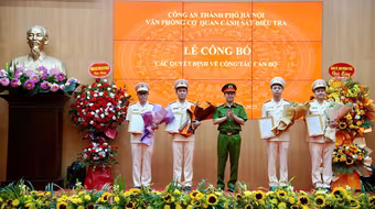 Công bố quyết định bố trí cán bộ Đội Điều tra và Đội Thẩm định hồ sơ tố tụng