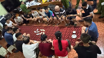 Triệt phá sới xóc đĩa bắt 19 đối tượng