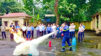 Nâng cao nghiệp vụ phòng cháy đối với cán bộ, đảng viên, công nhân viên